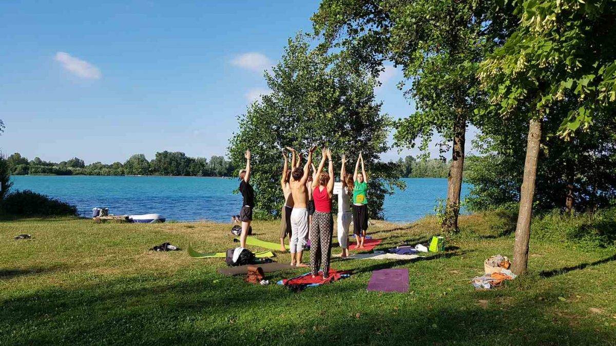 Yoga am Meißenheimer Baggersee